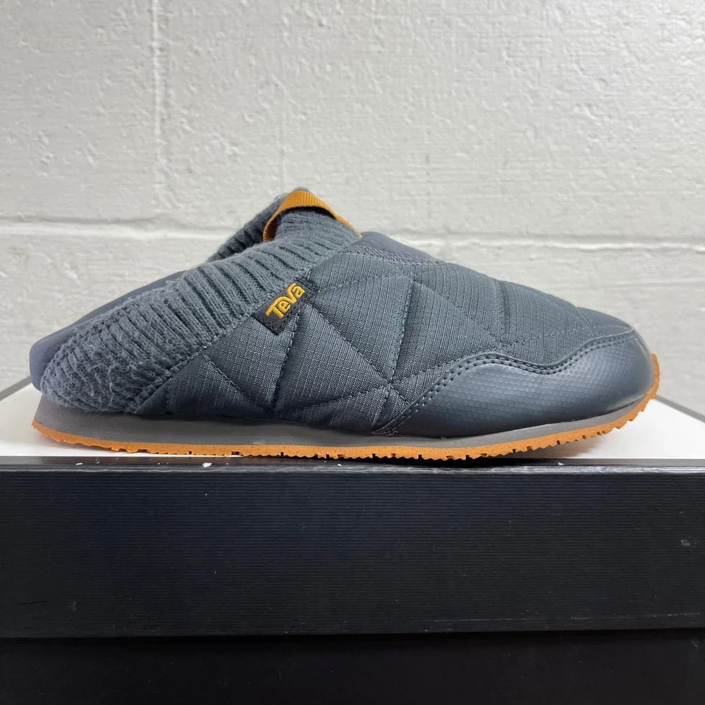 Teva ReEmber 1125472‎ Grey Quilted Comfort Slippers Slip On Men's 8 US/7 UK